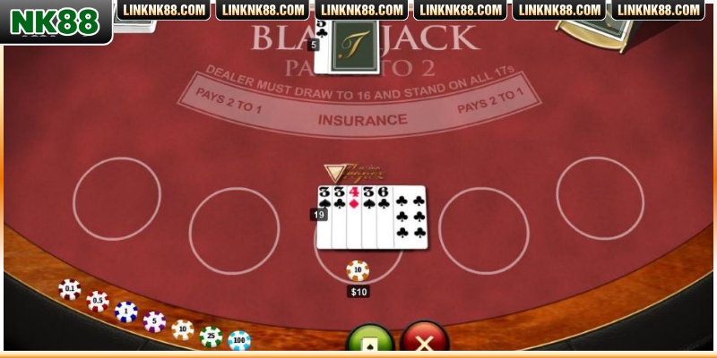 Bốn thao tác hit, stand, double và split trong trận