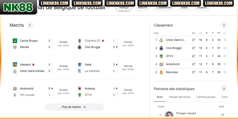 Xem lịch sử đối đầu trước khi đặt cược